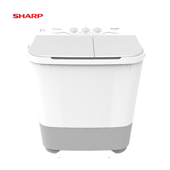 Sharp Mesin Cuci Twin Tube 8 KG - ES-T85MW BK